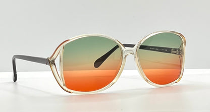 Sergio Valente Sv207 Vintage Sunglasses W|New, Custom Tri-Gradient Lenses-Rare 80S Deadstock