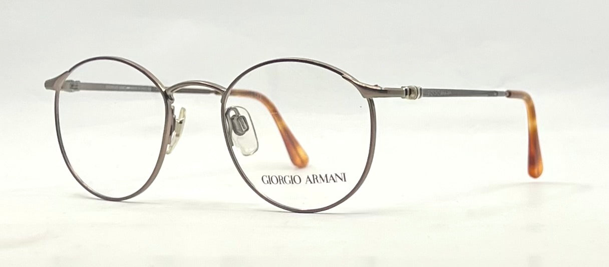 Giorgio Armani 132 Round Optical Eyeglass Frame-VINTAGE-Unworn-Italy