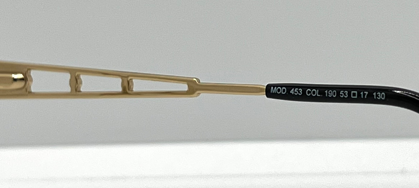 Cazal Mod 453 Col 190-Vintage Eyeglass Frame-Gold|Black-53Mm-Germany-Deadstock|Unworn