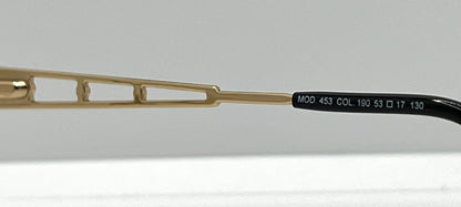 Cazal Mod 453 Col 190-Vintage Eyeglass Frame-Gold|Black-53Mm-Germany-Deadstock|Unworn
