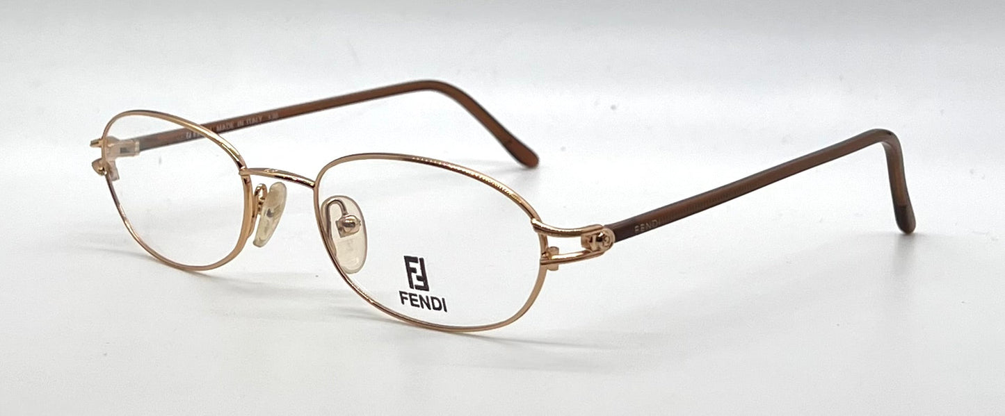 Fendi F522 Salmon Unworn/NOS Oval Eyeglasses-Made Italy 50mm