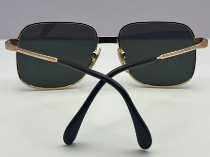 Vintage New|Old Leonard Harley Gold Plated Sunglasses- Mod. Lh1010 Gp 18Ct. 55Mm