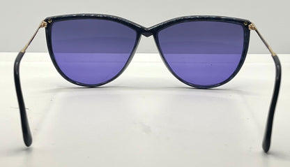 Silhouette M 1703 Spx Cat Eye Vintage Sunglasses W|New Solid Purple Custom Lenses-58Mm-Austria