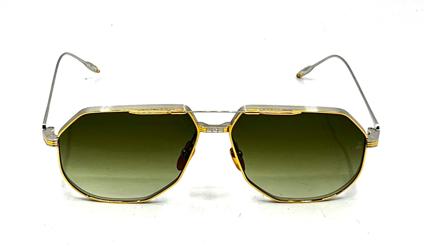 Jacques Marie Mage REYNOLD in ELECTRUM- Titanium Aviator-Unworn-Full Kit