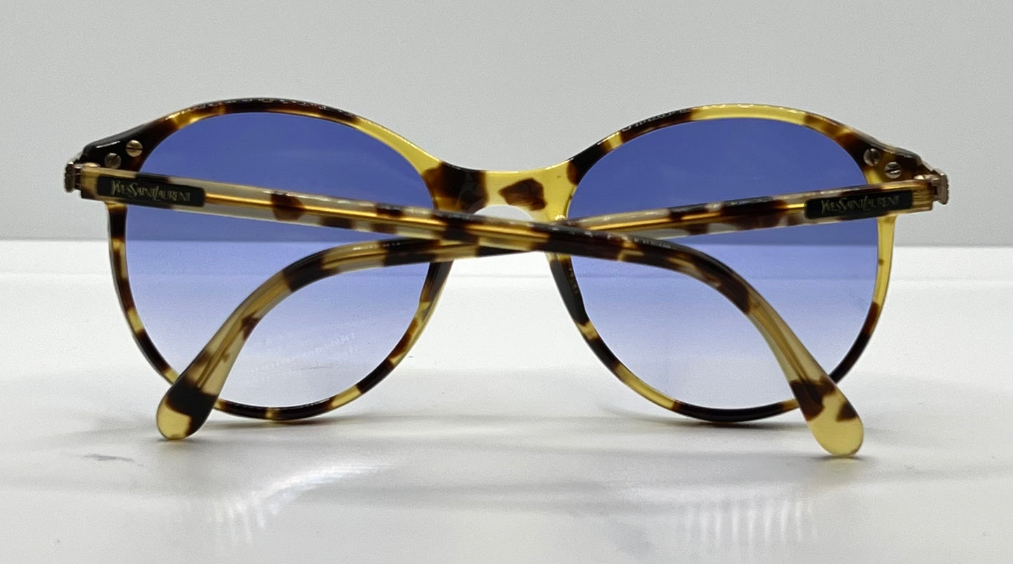 Yves Saint Laurent 5023 Y822 Sunglasses w|New, Custom Blue Gradient Lenses-Vintage Deadstock