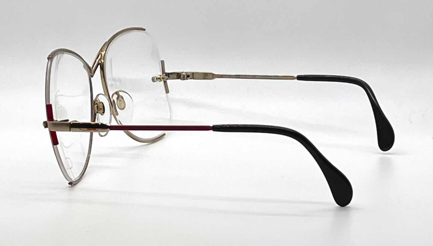 CAZAL 221 COL 309 NOS Vintage Rimless Optical-Unworn-West Germany 59-17