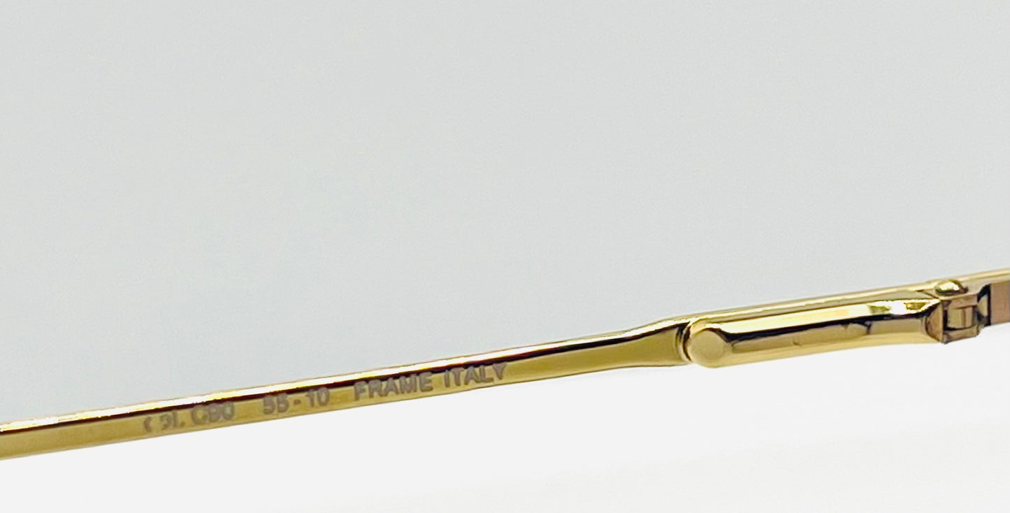 BLOOPTIC Vintage Sunglasses-Mod. Exclusive 57 w/ New, Custom Lavender/Pink Gradient Lenses-Deadstock