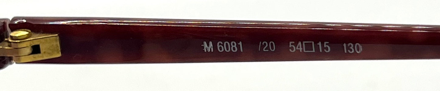 Silhouette V6055 6081 Vintage Sunglasses w|New Pink-Purple Custom Lenses-54mm-Austria