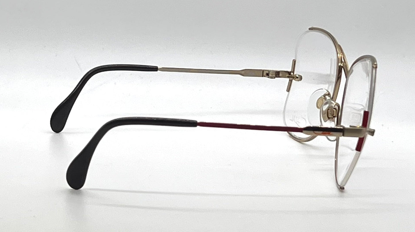 CAZAL 221 COL 309 NOS Vintage Rimless Optical-Unworn-West Germany 59-17
