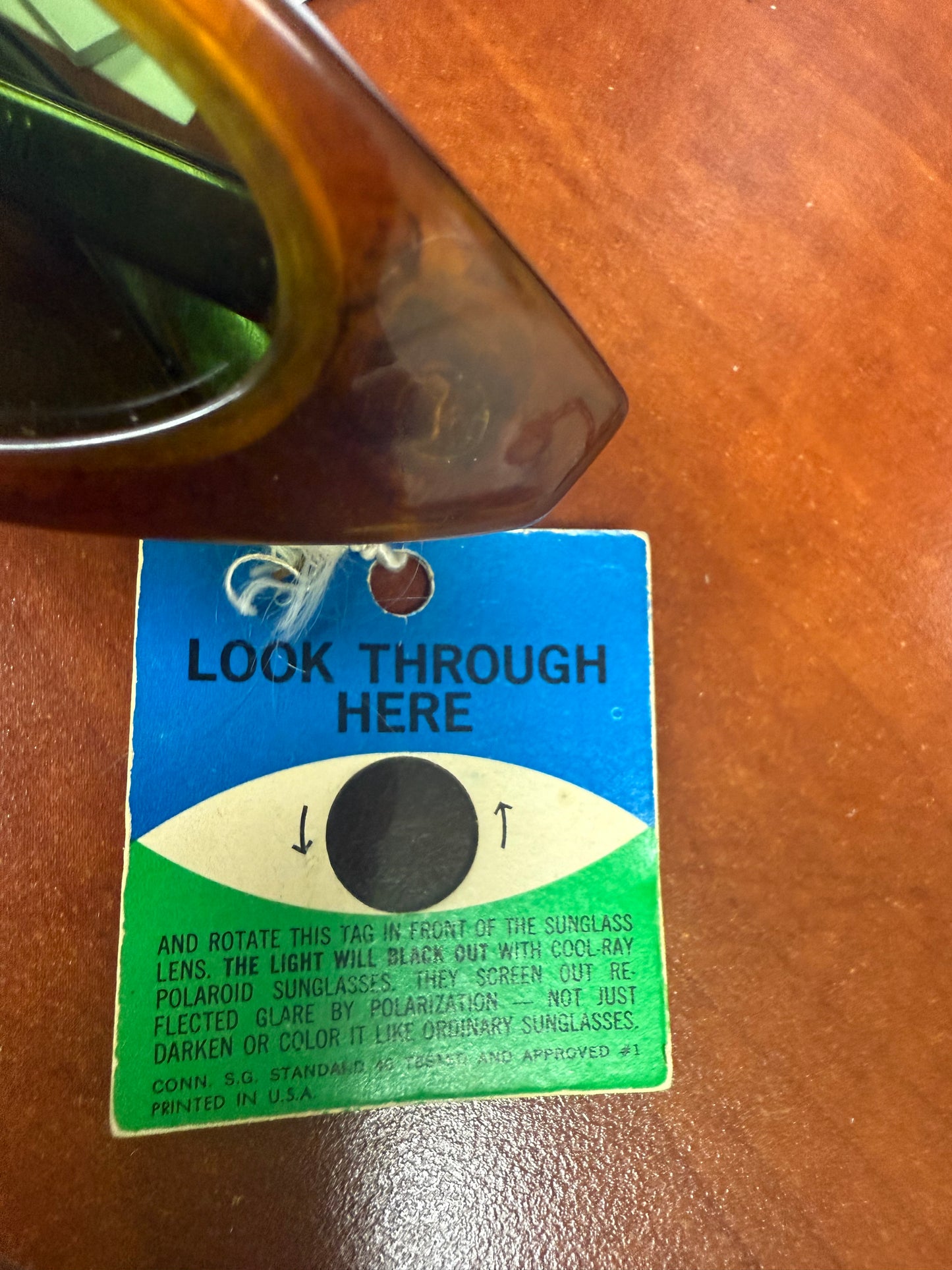 Peekini Cool-Ray Polaroid 112 Sunglasses + Original Swing Tag-Vintage|Nos