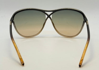 Tom Ford Tabitha Tf183 20B Green Aviator Sunglasses-Greenhoney Gradient Lenses-Full Kit