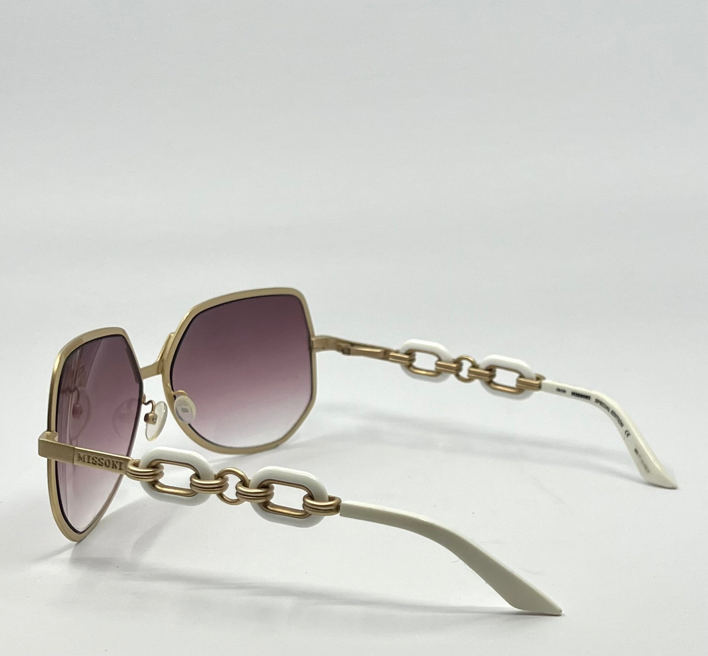 Missoni Mi66601 Special Edition White|Gold Sunglasses – Deadstock Unworn
