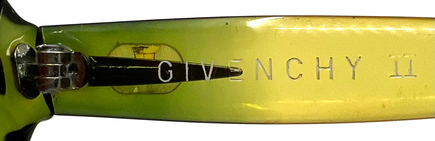 GIVENCHY II VINTAGE Optyl Sunglasses Green Citrine- New Solid Rose Custom Lenses