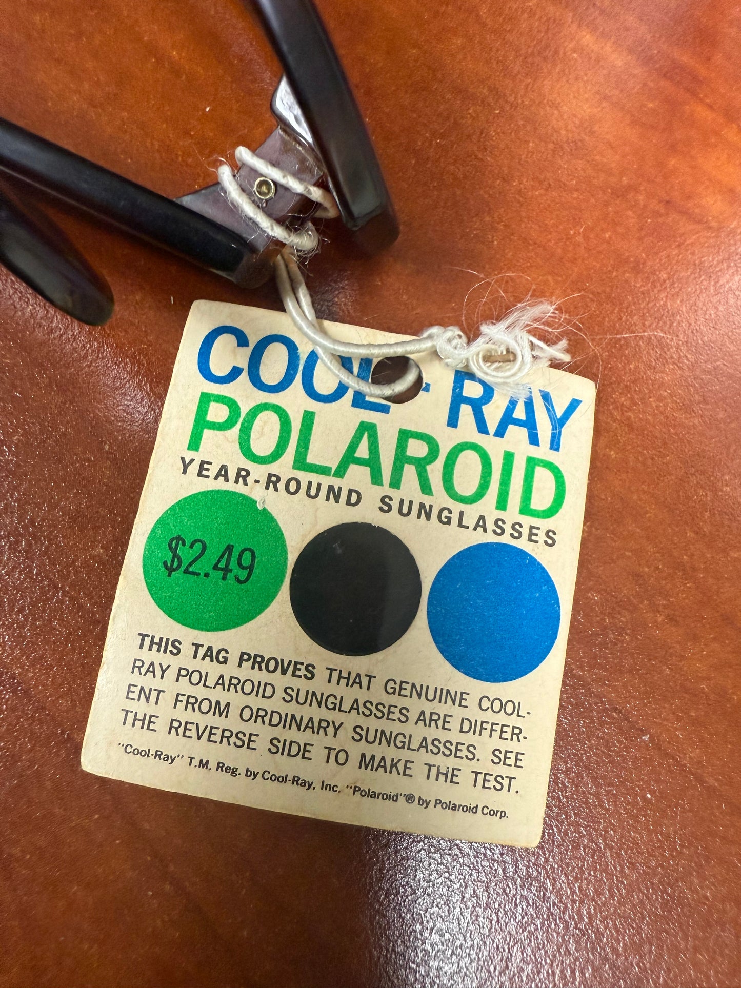 Peekini Cool-Ray Polaroid 112 Sunglasses + Original Swing Tag-Vintage|Nos