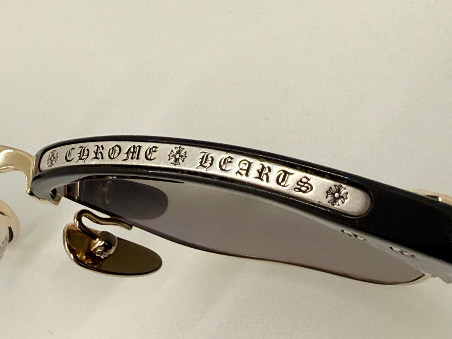 Chrome Hearts SLUNTRADICTION - Gold Sunglasses Zeiss Lenses Japan Authentic
