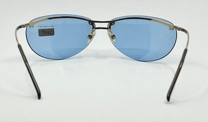 Web 3004 Y2K Vintage Sunglasses-Italy Deadstock-Blue Lenses/Semi-Rimless 68mm