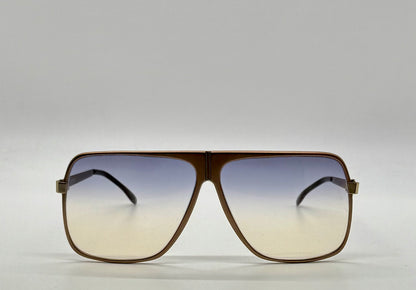 Omikron 103 Vintage Sunglasses-Bronze Aviator Frame w/New Gradient Tinted Custom Lenses