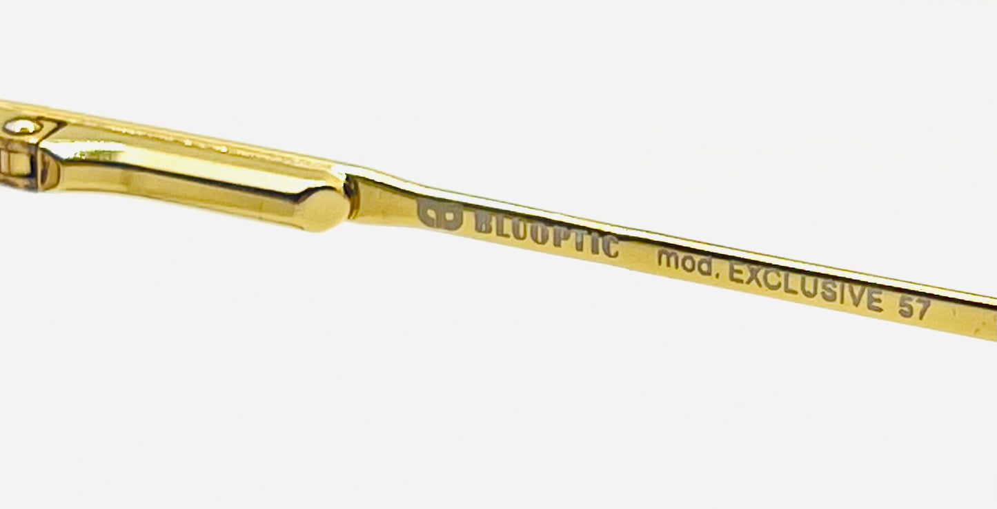 BLOOPTIC Vintage Sunglasses-Mod. Exclusive 57 w/ New, Custom Lavender/Pink Gradient Lenses-Deadstock