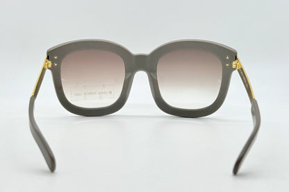 Linda Farrow Luxe Lfl|1|6 Grey Gold Oversized Sunglasses Japan Deadstock Kit
