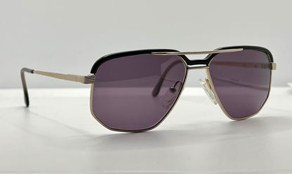 High Fashion Mod. 1729 – Italian Metal Vintage Aviator W|New, Custom Violet Grey Lenses