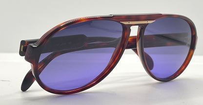 Silhouette M2095 Vintage Aviator Sunglasses w|New Violet Custom Lenses