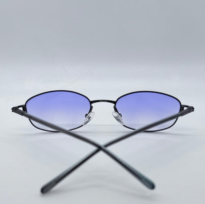 Christian Dior CD 3589 20S-Y2K Blue Oval Sunglasses w/New Blue Sky Gradient Custom Lenses