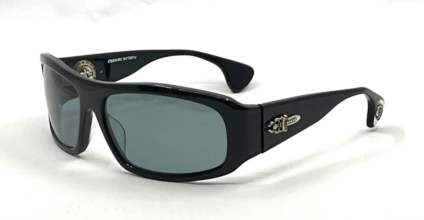 Chrome Hearts Dixie Normus BK -New Zeiss Blue Smoke Custom Lenses-Full Kit
