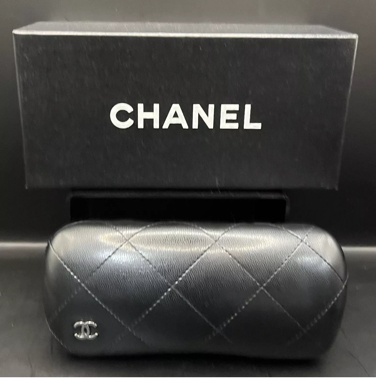 CHANEL 4086 c.124/6Y Rimless Shield Sunglasses – Silver Camellia – Gradient Smoke Bronze Lens – Y2K Deadstock – Full Kit