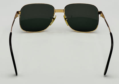 Vintage New|Old Leonard Harley Gold Plated Sunglasses- Mod. Lh1010 Gp 18Ct. 55Mm