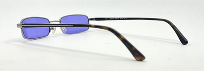 Giorgio Armani GA272-Y2K Vintage Sunglasses-New Solid Violet Blue Custom Lenses