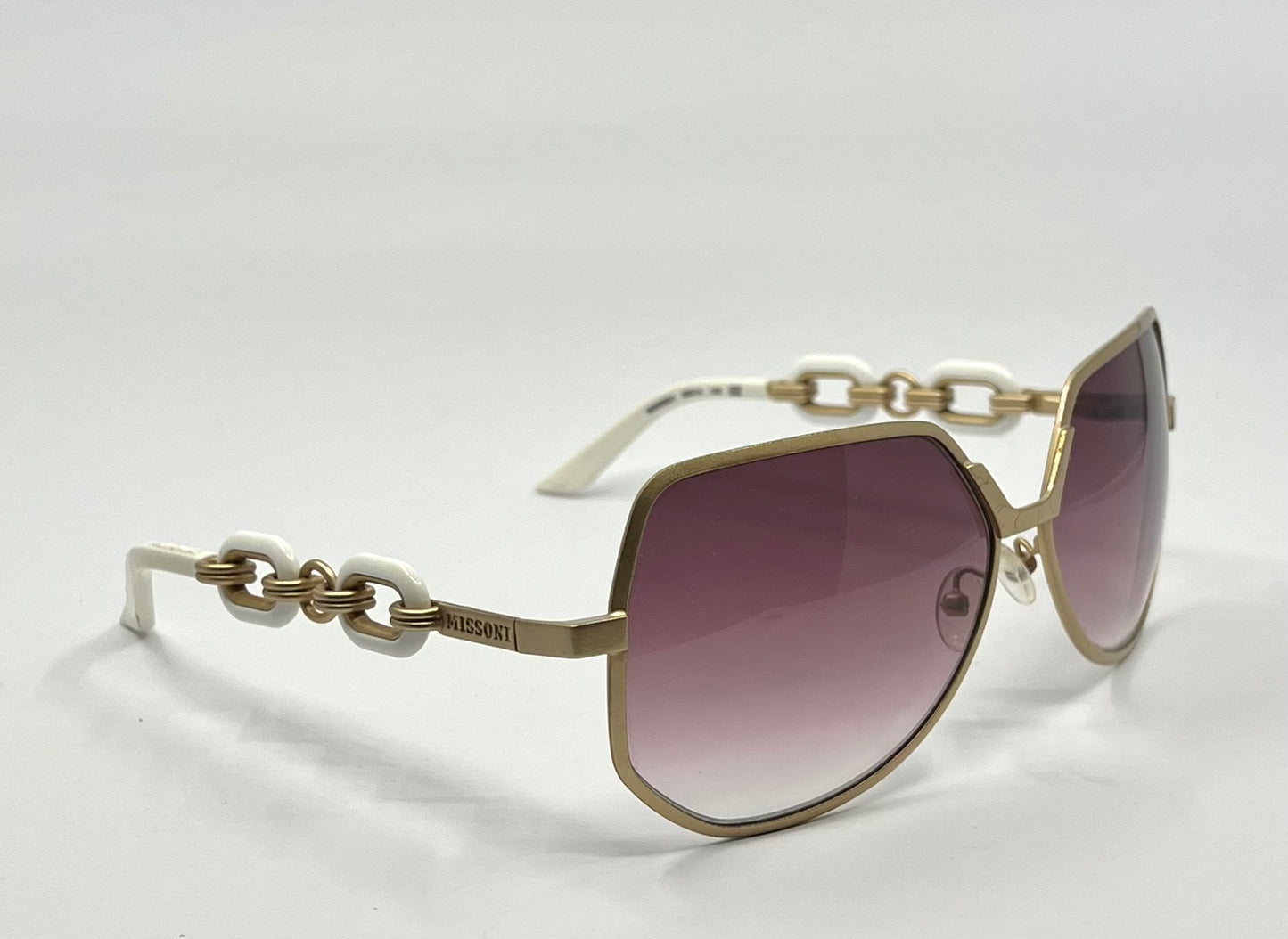 Missoni Mi66601 Special Edition White|Gold Sunglasses – Deadstock Unworn
