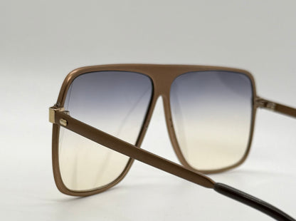 Omikron 103 Vintage Sunglasses-Bronze Aviator Frame w/New Gradient Tinted Custom Lenses