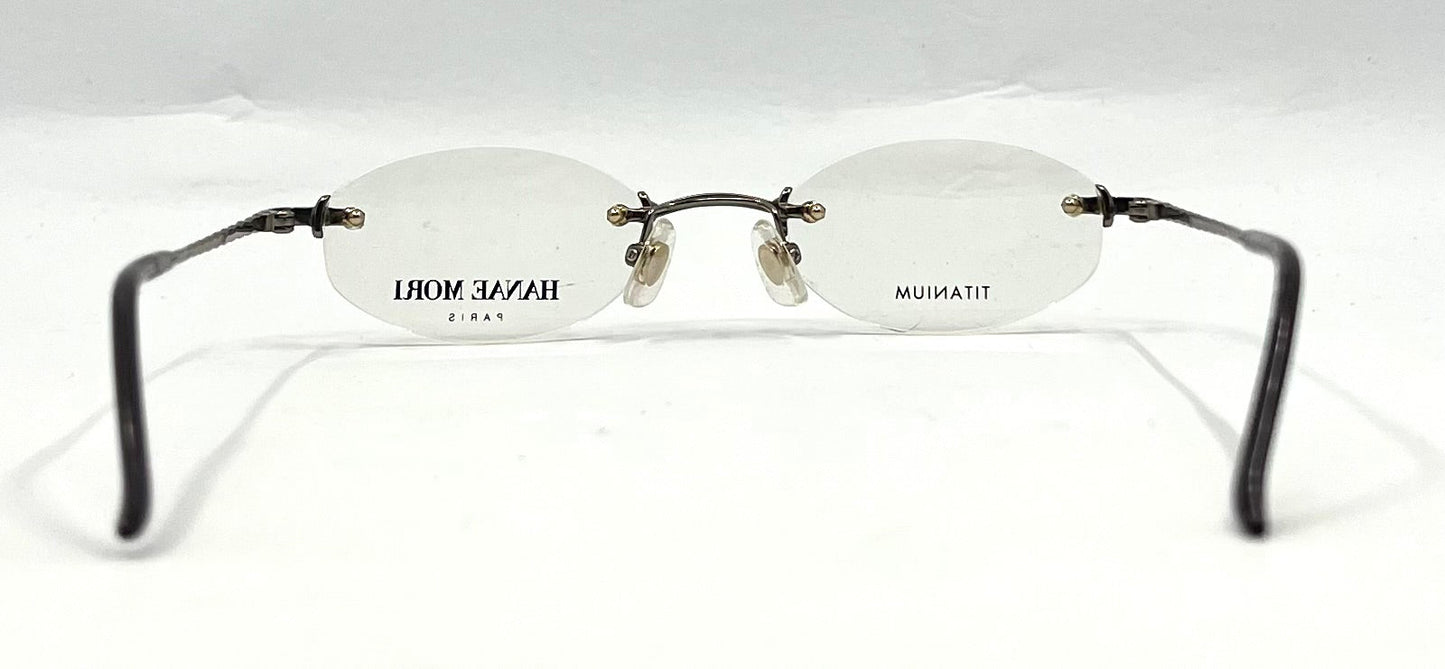 Hanae Mori Paris HP7305 Y2K Minimalist Rimless Titanium Glasses Japan Unworn