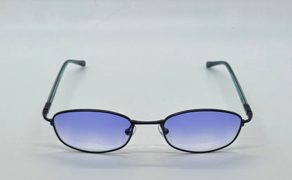 Christian Dior CD 3589 20S-Y2K Blue Oval Sunglasses w/New Blue Sky Gradient Custom Lenses