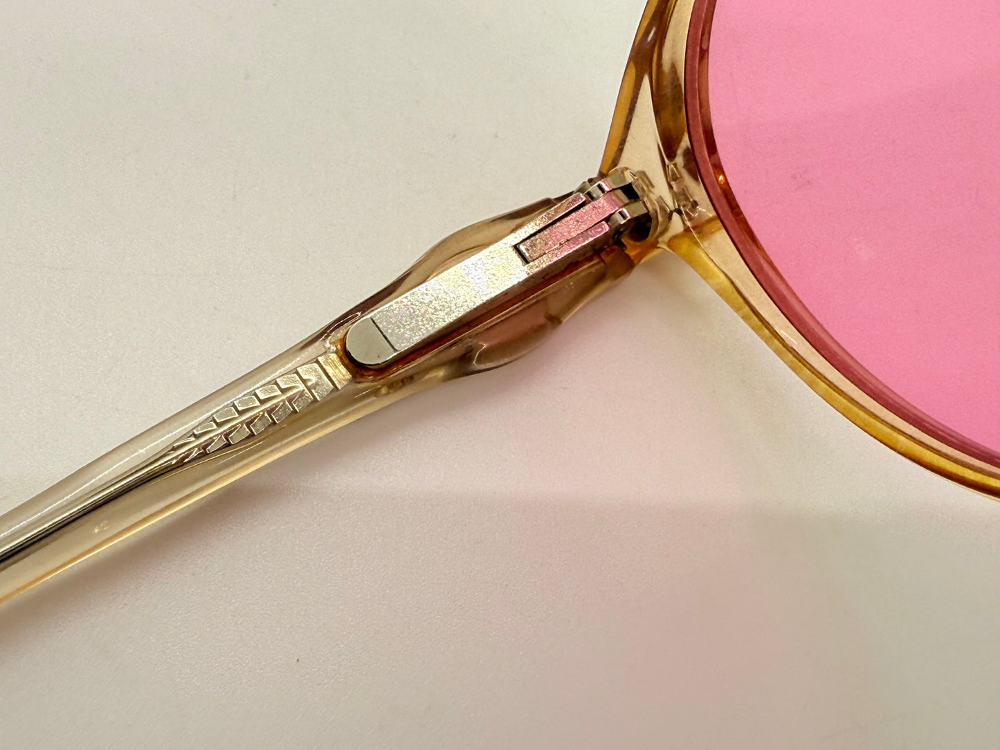 DISNEY- 80s MICKEY MOUSE SUNGLASSES-NEW SOLID PINK CUSTOM LENSES-UNWORN-FRANCE