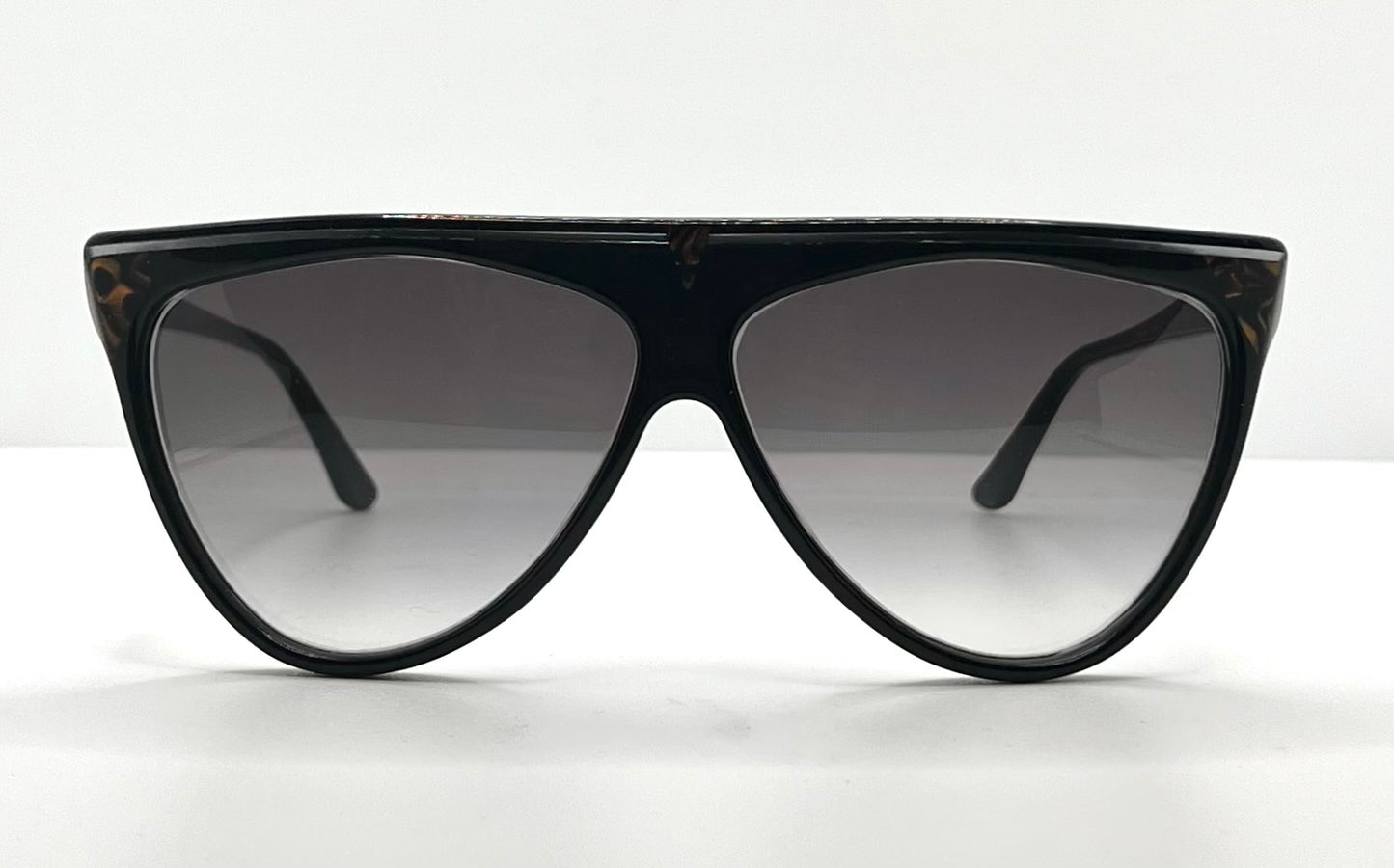 Christian De Rozi – Handmade Vt-Brown Pearl Cat-Eye Sunglasses-Deadstock-Original Gradient Lenses-Vintage