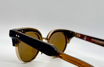 JACQUES MARIE MAGE X BEAUVOIR in COFFEE-New Solid Tobacco Custom Polarized Lenses-Ltd. 300 pcs.-FULL KIT