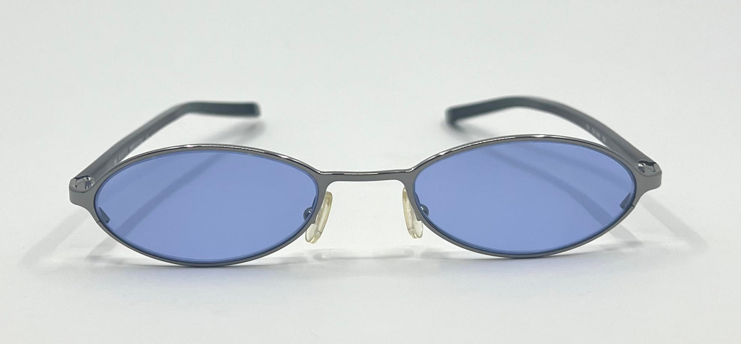 Gucci GG1668 836 Y2K Vintage Oval Sunglasses w/New Custom Light Blue Lenses