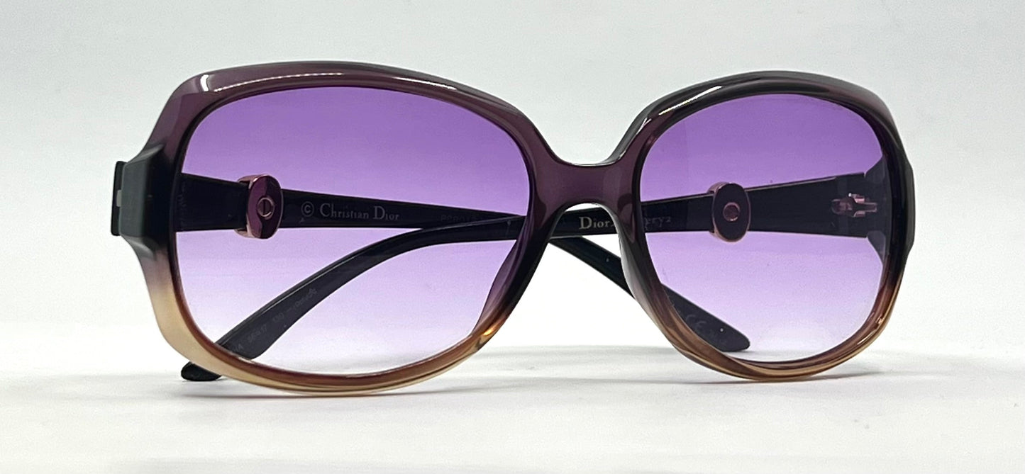 Christian Dior DiorMystery2 Y2K Sunglasses-New Custom Violet Gradient Lenses-UNWORN