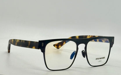 Cutler And Gross Cgop1366-03-Matte Black|Tortoise-56Mm-Handmade In Italy-Full Kit