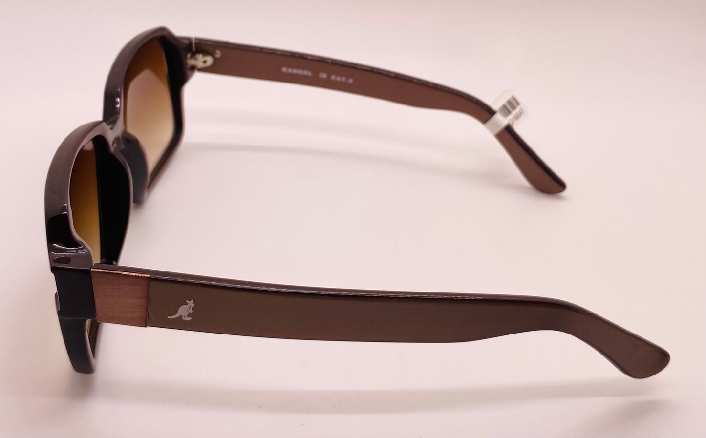 Vintage Nos Kangol Kl500-3 Sunglasses With Brand New, Custom Berko’S Designs Gradient Brown Lenses - 56Mm