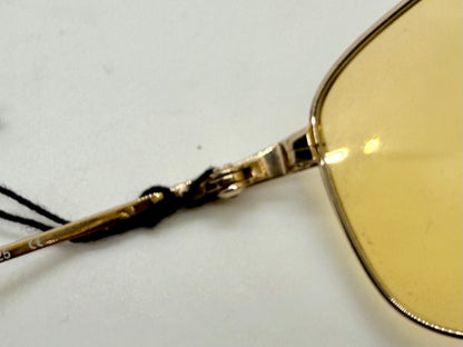 Hugo Boss Hb5774 Titanium Aviator Sunglasses Amber Lens Deadstock Japan