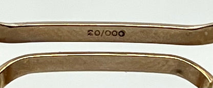 Gehami 219 Vintage 20/000 Gold-Filled Sunglasses w/New Red Custom Lenses