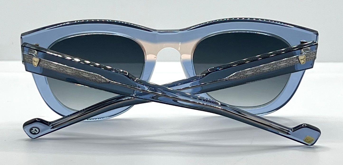 Entourage of 7 Sycamore-Ice Blue 51-24-142 Grey Gradient Sunglasses-New|Unworn