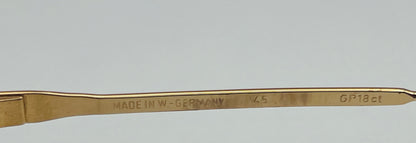 Vintage New|Old Leonard Harley Gold Plated Sunglasses- Mod. Lh1010 Gp 18Ct. 55Mm