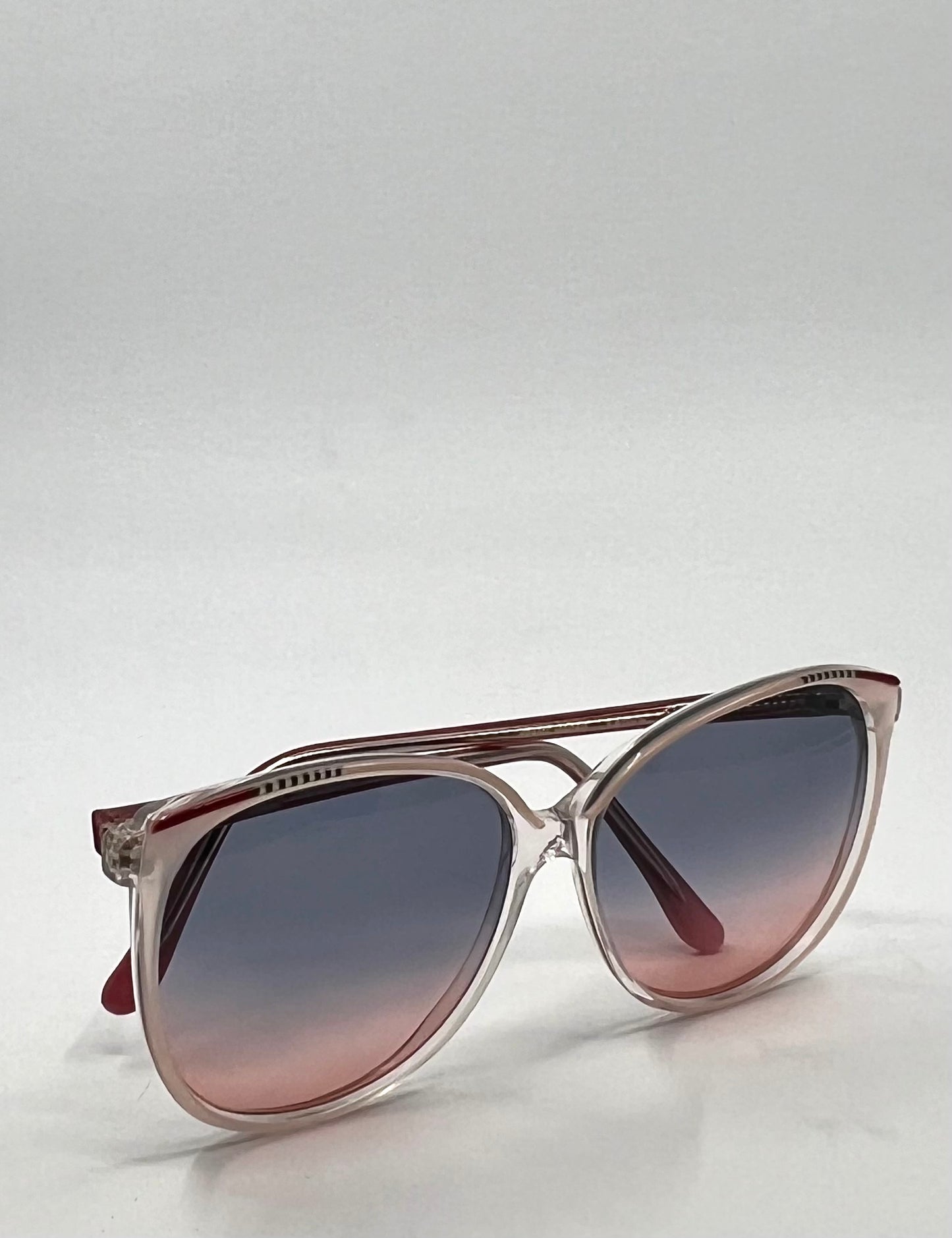 Oleg Cassin 780 Vintage Sunglasses w|New Blue|Rose Gradient Custom Tinted Lenses-Unworn-140mm