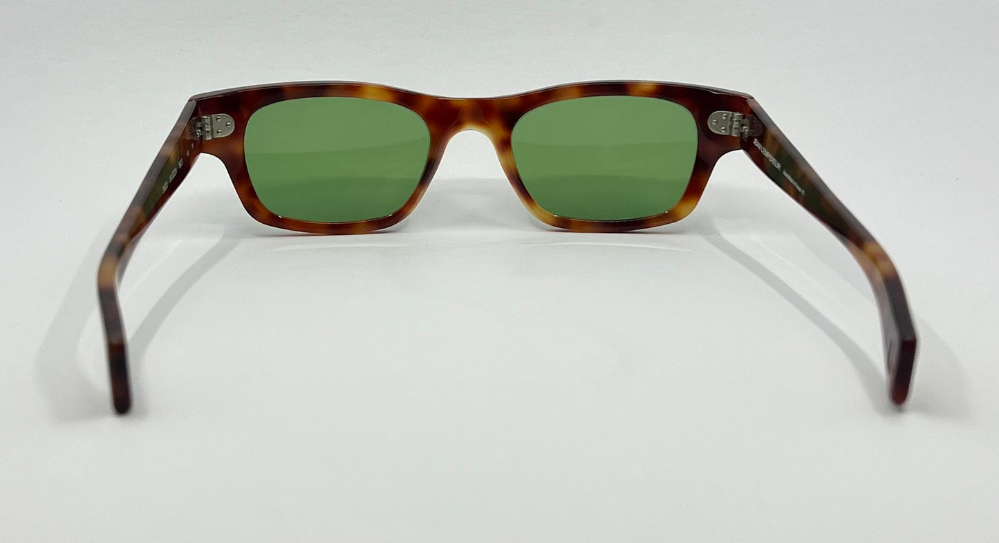 Jean Lempereur 3022 Vintage Sunglasses w/New Solid Green Custom Lenses- France-51mm