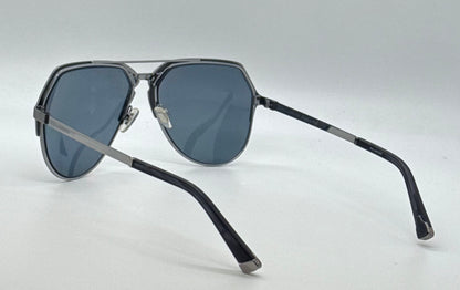 Dolce & Gabbana DG2151 1108/81 59mm-Gunmetal Aviator Sunglasses-made in Italy-Full Kit