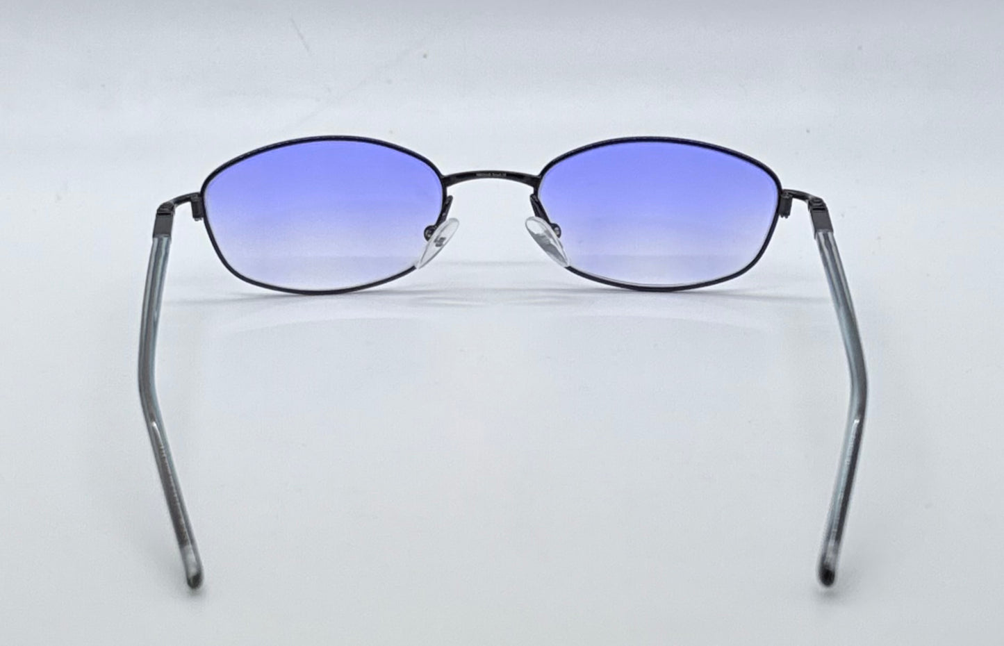 Christian Dior CD 3589 20S-Y2K Blue Oval Sunglasses w/New Blue Sky Gradient Custom Lenses