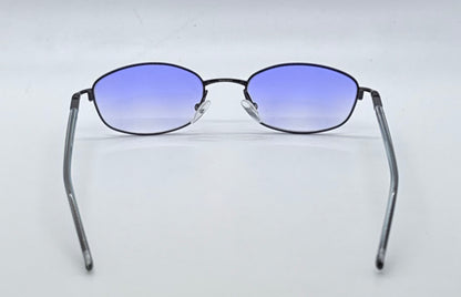 Christian Dior CD 3589 20S-Y2K Blue Oval Sunglasses w/New Blue Sky Gradient Custom Lenses